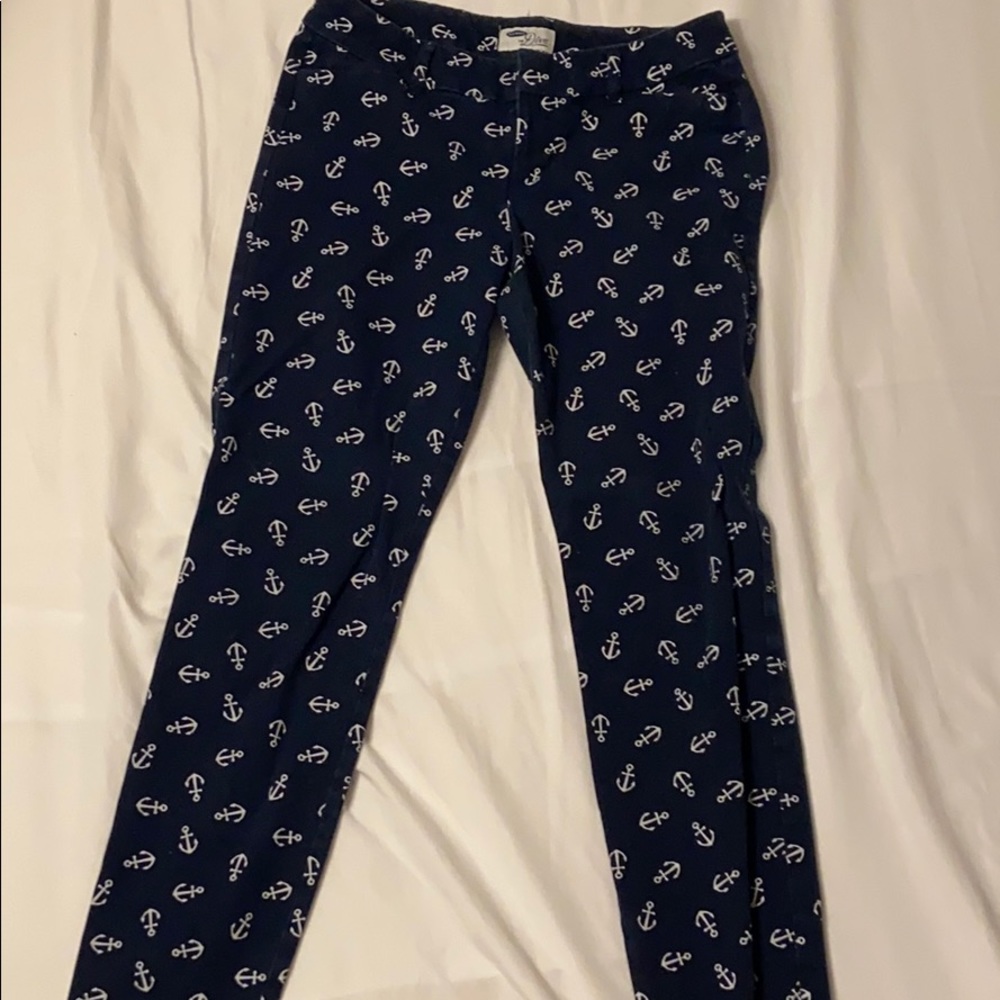 Blue anchor pants